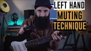 String MUTING Electric Guitar (LEFT HAND Muting Technique) | FUNK GUITAR Muting