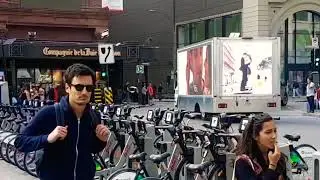 LED Video Truck on a campaign for Emporio Armani Montreal-Toronto