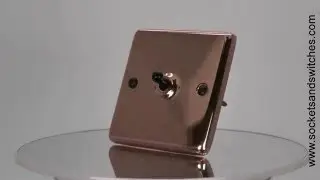 Classic Select Polished Copper Toggle Switch