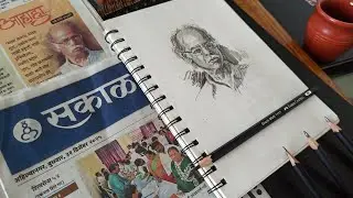✍️Pencil Portrait Drawing🌄:| Step -54 | ARTIST RANJIT THORAT