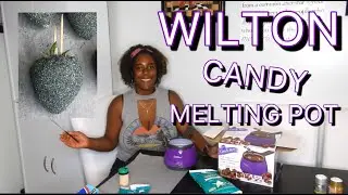 WILTON CANDY MELT MELTING POT || GLITTER CHOCOLATE COVERED STRAWBERRIES || UNBOXING & TESTING