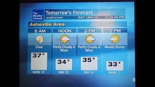 WeatherStar XL Simulator January 10, 2026 Asheville NC