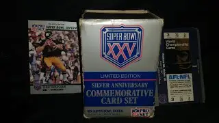 Rare Super Bowl XXV Silver Anniversary Card Set!