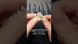 Lifted increases: twLLPI (Twisted LLPI) from knit and purl stitches - mini knitting demo