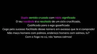 MUNDO SEGUNDO & SAM THE KID FT. NEW MAX - DEIXAR DE SER | LETRA E ESQUEMA RIM&Aacute;TICO (AquelasBarras)