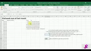 How to find week number of month