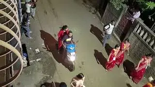 Immersion procession of Maa Kali of our local .