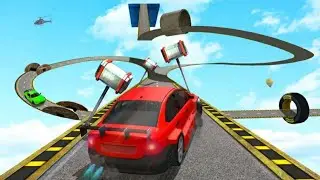 Crazy Car Stunt Racing Game || Gameplay