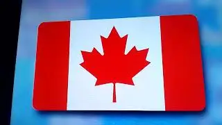 Canada flag animation replaced to a red maple leaf in the middle