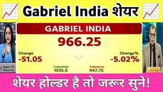 Gabriel share latest news | gabriel india share news | Gabriel india share letest news , Analysis