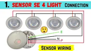 Motion Sensor Light Wiring Connection 😲| Sensor Light Wiring Kaise Karen | light wiring with sensor