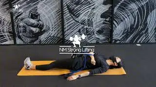 Supine Piriformis Stretch - Yoga Strap