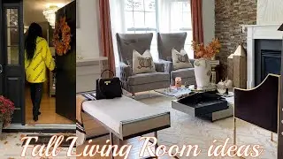 🍁FALL LIVING ROOM TOUR/DECORATE WITH ME/FALL DECORATING IDEAS/HOME DECOR TRENDS/INTERIOR DESIGN