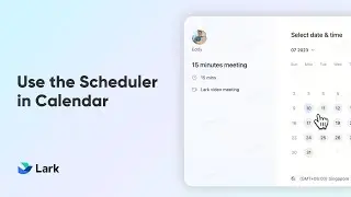 Lark 101 | Use the Scheduler in Calendar | Schedule Appointments with Ease Using Lark Calendar