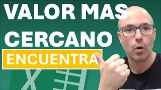 ✅ BUSCAR el VALOR mas CERCANO en #excel