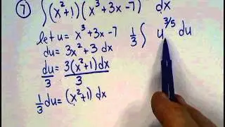 AP Calc HW #5 #8 Integration