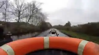Canal Boat from  Lymm to Preston Brook Tunnel - Time Lapse