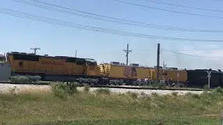 UP 4014 Big Boy Steam West, Johnson Rd. Railroad Crossing, Fremont NE