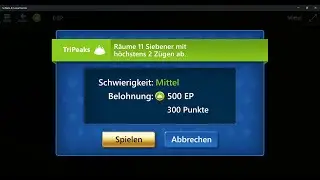 Microsoft Solitaire Collection, TriPeaks Medium, January 25, 2026, Daily Challenges