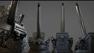 Wacom 3D Printed custom Pen Holder: Evil Dead Edition