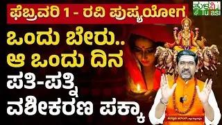 Ravi Pushya Yoga 2026 | ಫೆ.1-ರವಿ ಪುಷ್ಯಯೋಗ - ಈ ಅನುಷ್ಠಾನದಿಂದ ಬಿಟ್ಟು ಹೋಗಿದ್ದ ಸಂಗಾತಿ ಓಡಿ ಬರ್ತಾರೆ