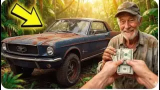 A Diamond in the Rust: 1967 Ford Mustang Barn Find!] #carrestoration #asmr #mustang #supercars 