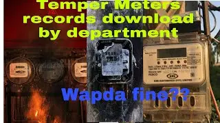 How Wapda download &collect  temper meters data in Lab.Pesco