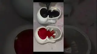 Human skull resin art #skull #design #100likes #ytshorts #resinart #reels