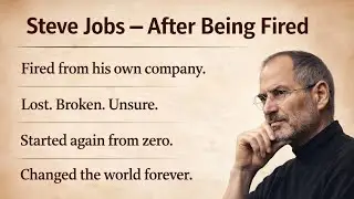 Steve Jobs Lost Everything &mdash; But Didn&rsquo;t Give Up || Learn English Through Motivational Story