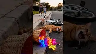 🚲🐯Милый кот купил цветной ночник в форме тигра и уехал кататься на велосипедах, как маленький пуш...