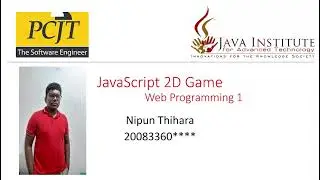 JavaScript 2D Game | Zombie Attack | Java Institute For Advanced Technology