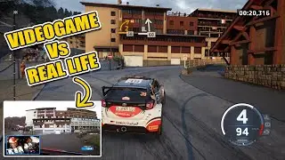 REAL WRC STAGE-CREW-CAR Vs VIDEOGAME COMPARISON | EA SPORTS WRC