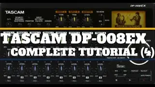 Учебное пособие по Tascam DP-008EX (4) Создание треков, эквалайзер, динамика, клик и многое друго...