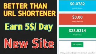 New URL shortener - Earn money online without investment | With captcha