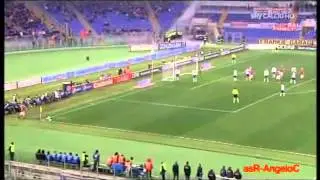 Il primo gol di Alessio Romagnoli in serie A. Roma - Genoa 3-1