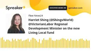 Harriet Shing (@ShingvWorld) @VictorianLabor Regional Development Minister on the new Living Local f