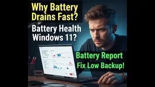 Check Battery Health in Windows 11 | Battery Report & Best Settings for Long Backup | Hindi Urdu