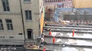 Hausverschiebung Oerlikon im Zeitraffer / 22.05.2012, Teil 2