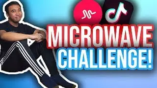 HOW TO DO THE MICROWAVE CHALLENGE WITHOUT HANDS ON TIKTOK! #MicrowaveChallenge *NEW*