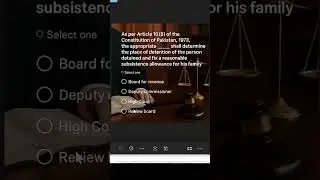 Law GAT 2025 | Article 10(8) Preventive Detention Explained | Constitution of Pakistan #lawgat2025