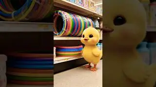 duck riding bicycle #baby #kidscartoon #aianimation