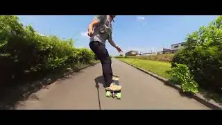 Pumping to 35 kph (21.8 mph) on the CGB Custom integrated