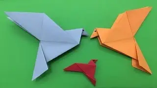 How to make a simple origami pigeon paper folding tutorial| pigeon origami step by step