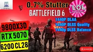 Battlefield 6 Campaign | Overkill Settings | DLAA 1440P | RTX 5070 | 9800X3D |