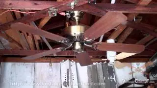 North American Fan Company Antique Brass Ceiling Fan in HD
