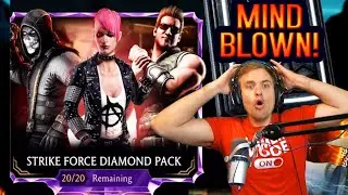 MK Mobile. My BEST Strike Force Pack Opening Ever! It Will BLOW YOUR MIND!