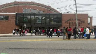 Asylum seekers protest living conditions at Portland Expo