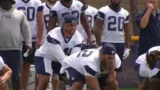 Alan Harwell visits with Cowboys QB Dak Prescott
