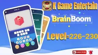 Brain Boom Level // 226-230 All Levels 226,227,228,229,230 @KGamesEntertainment