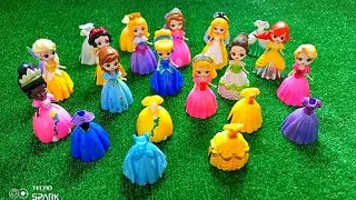 9 Minutes Disney Princess Collection ASMR Satisfying Unboxing | Disney Dolls Relaxing